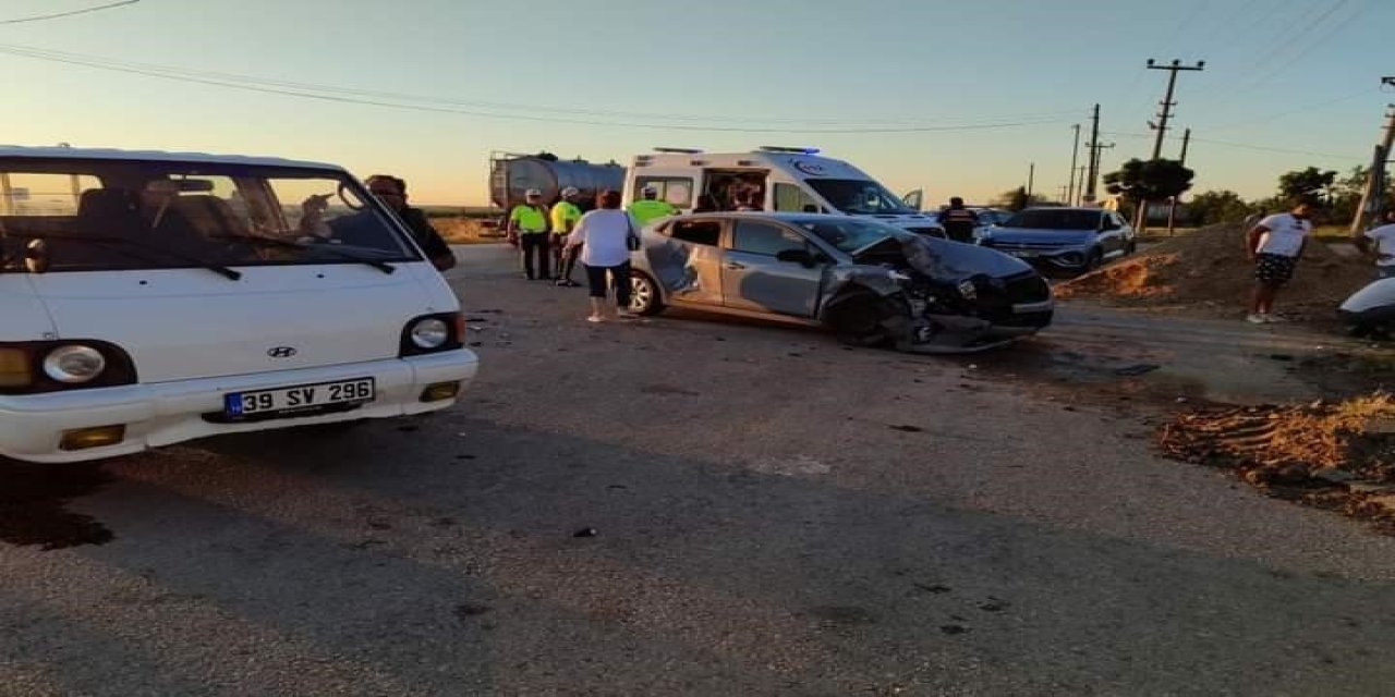 Kırklareli’de trafik kazası: 6 yaralı