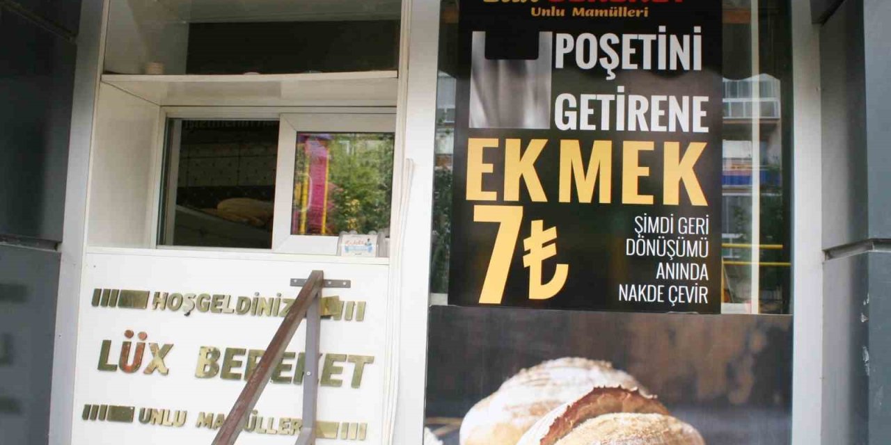 Kendi poşetini getirene ekmek 1 TL indirimli