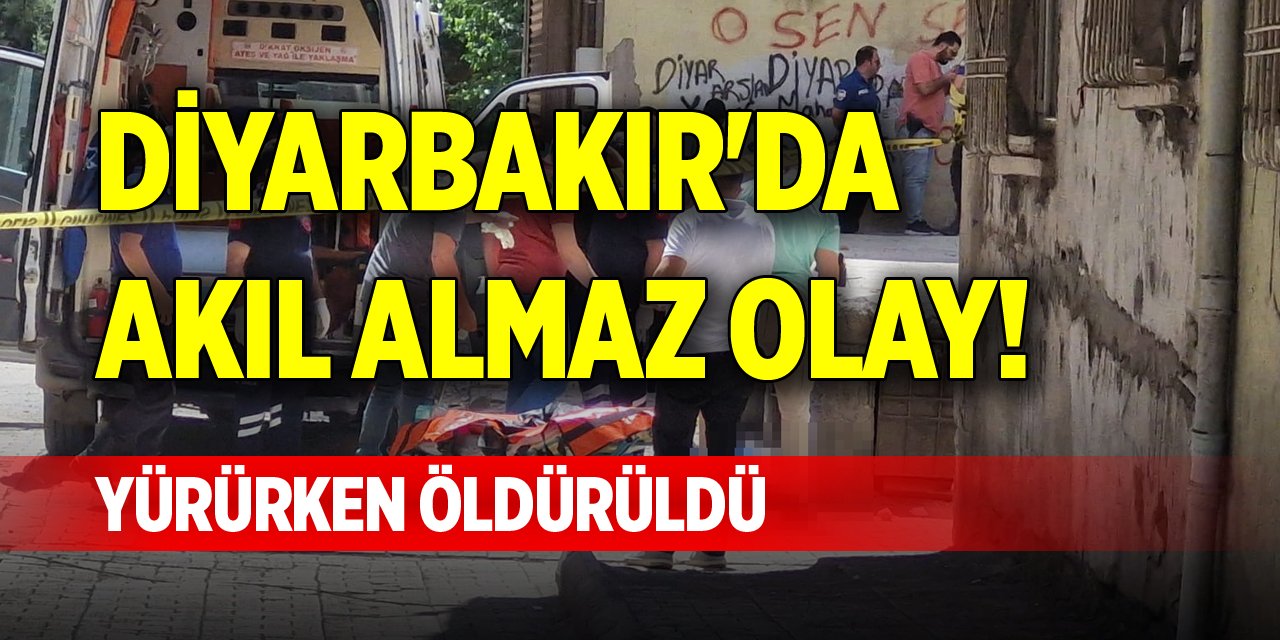 Diyarbakır'da akıl almaz olay! Yürürken öldürüldü