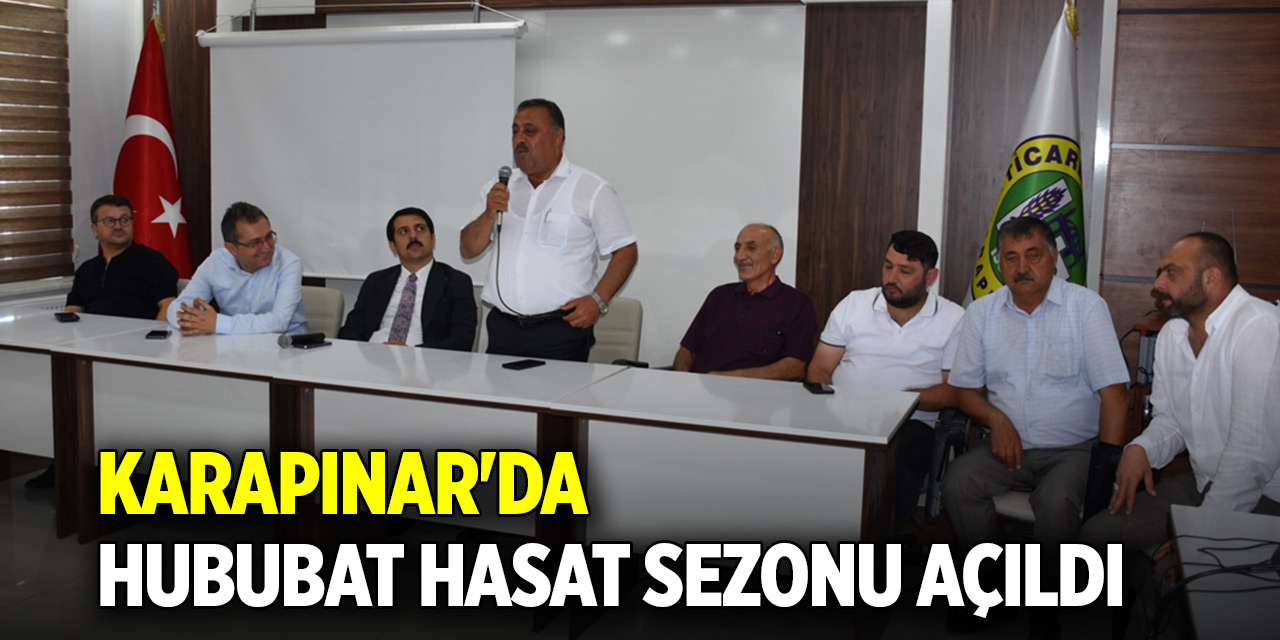 Karapınar'da hububat hasat sezonu açıldı