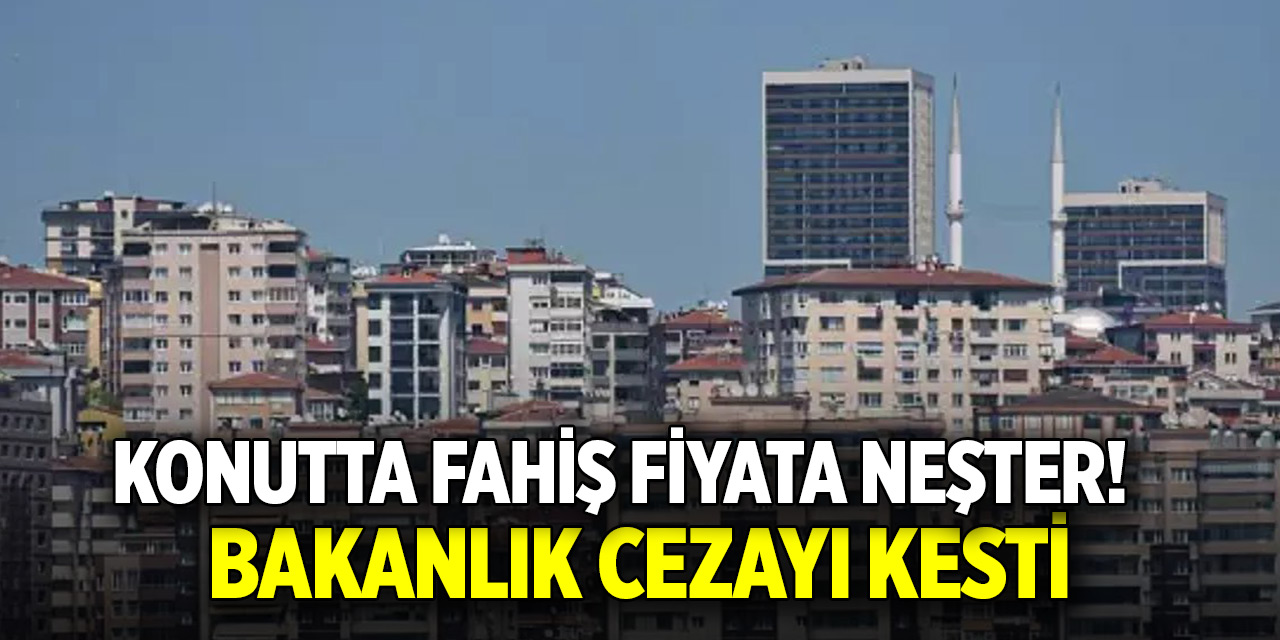 Konutta fahiş fiyata neşter! Bakanlık cezayı kesti