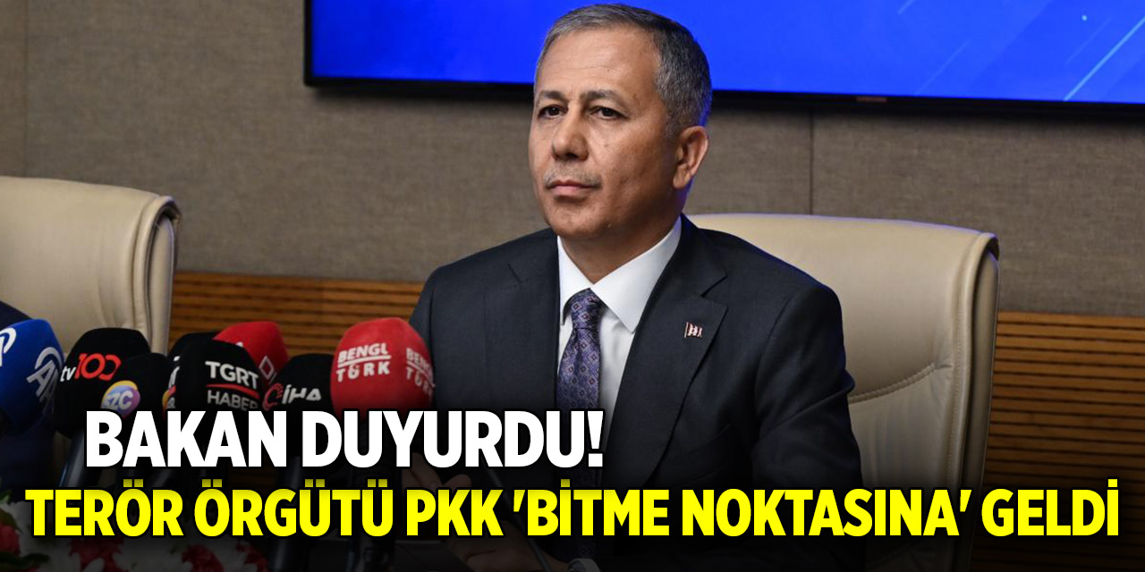 Bakan duyurdu! Terör örgütü PKK 'bitme noktasına' geldi