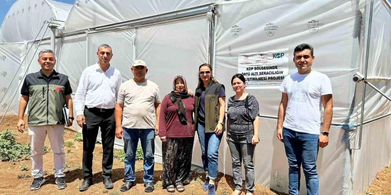 Beyşehir ve Hüyük’te örtü altı tarıma proje desteği