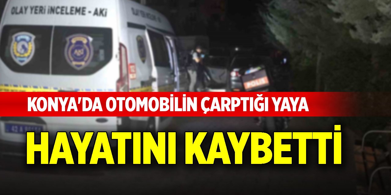 Konya'da otomobilin çarptığı yaya hayatını kaybetti