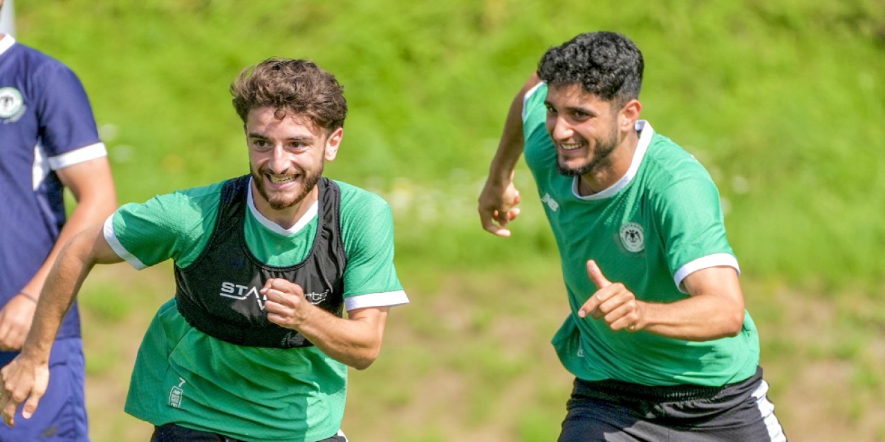 Konyaspor'dan eğlenceli antrenman!