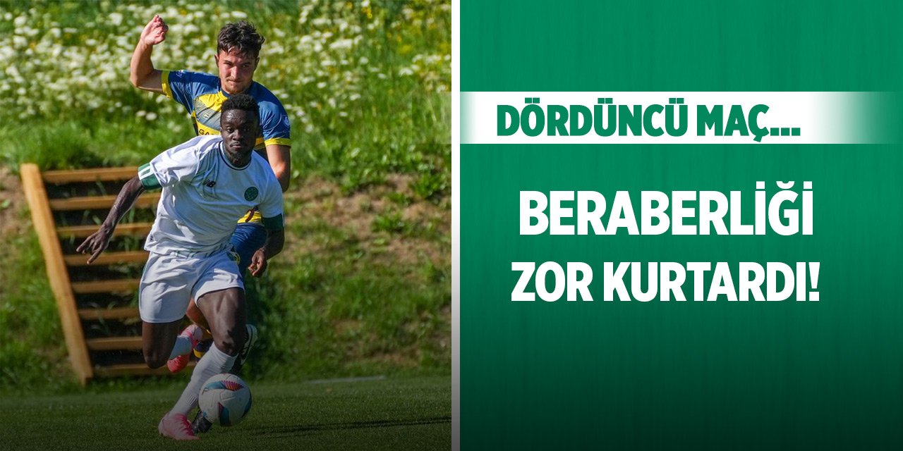 Konyaspor beraberliği zor kurtardı!