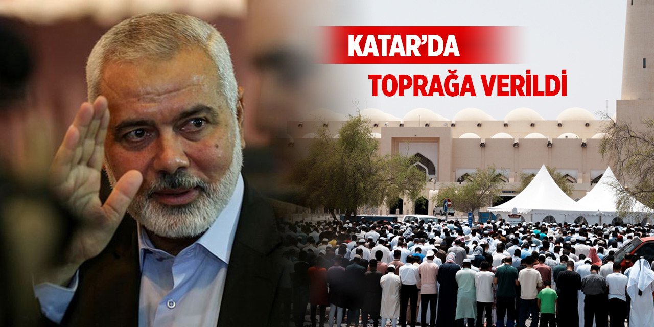 Hamas Siyasi Büro Başkanı Heniyye'nin cenazesi Katar'da toprağa verildi