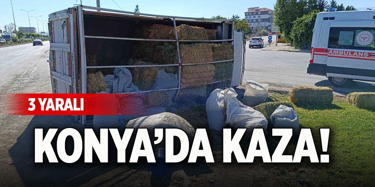 Konya’da kaza! 3 yaralı