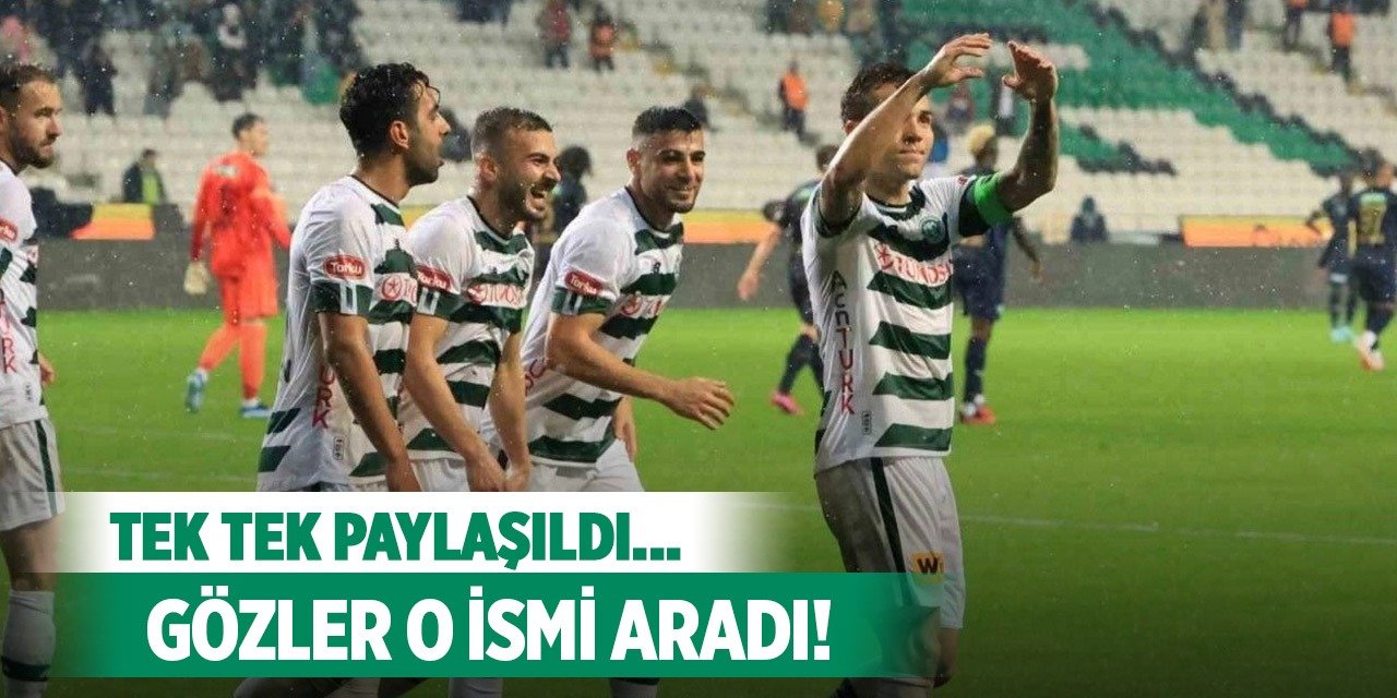 Konyaspor bağış listesi paylaştı!