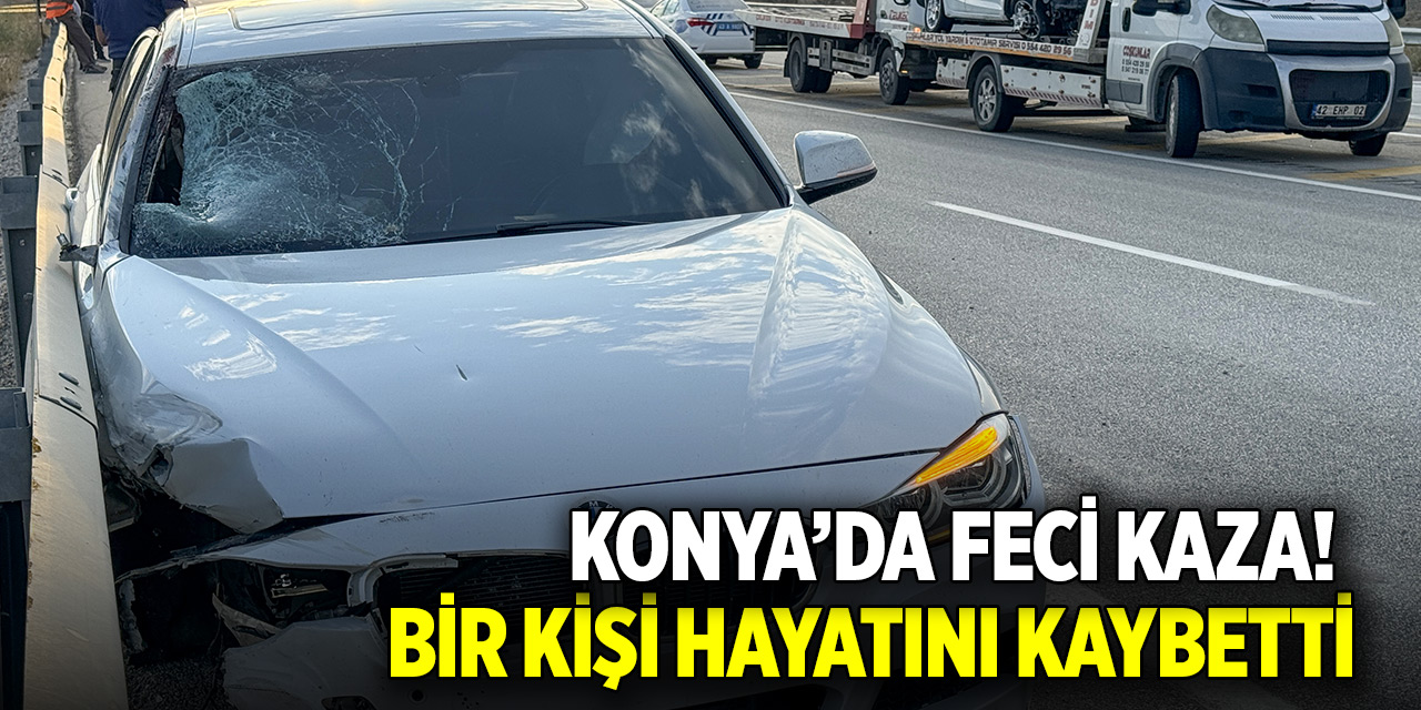 Konya'da otomobilin çarptığı kişi hayatını kaybetti