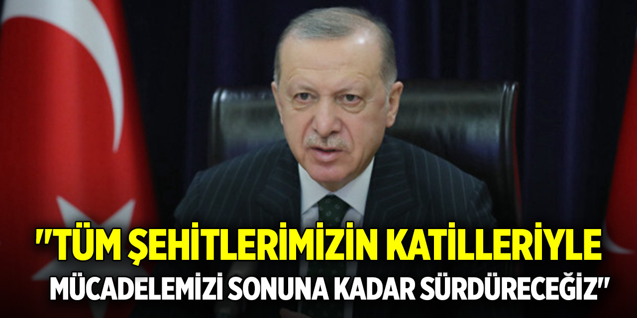 "Tüm şehitlerimizin katilleriyle mücadelemizi sonuna kadar sürdüreceğiz"