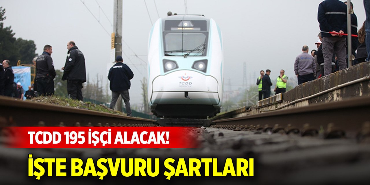 TCDD 195 işçi alacak! İşte başvuru şartları