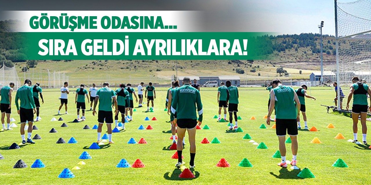 Konyaspor'da gündem ayrılıklar!