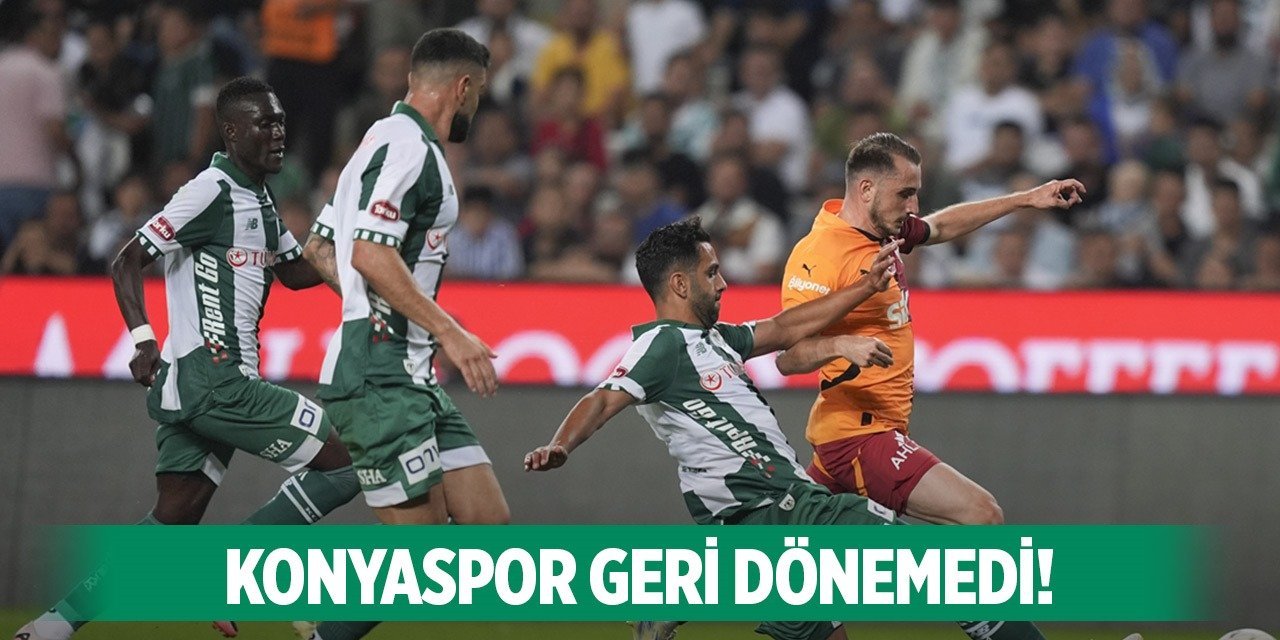 Konyaspor yenilgiden kaçamadı!