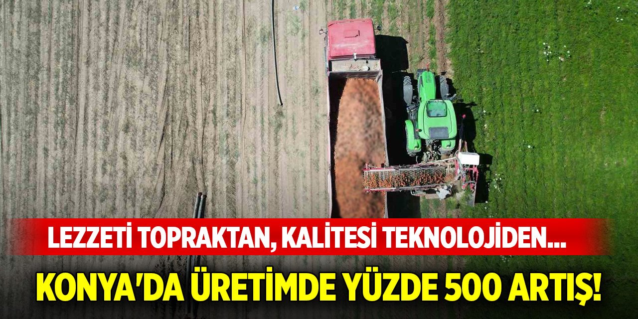 Lezzeti topraktan, kalitesi teknolojiden... Konya'da üretimde yüzde 500 artış