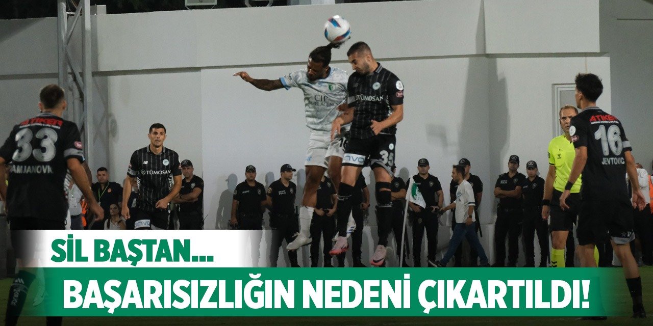 Konyaspor'da kötü sonuçların sebebi!