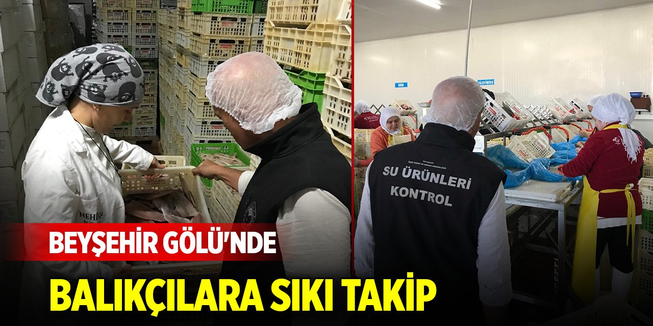 Beyşehir Gölü'nde balıkçılara sıkı takip