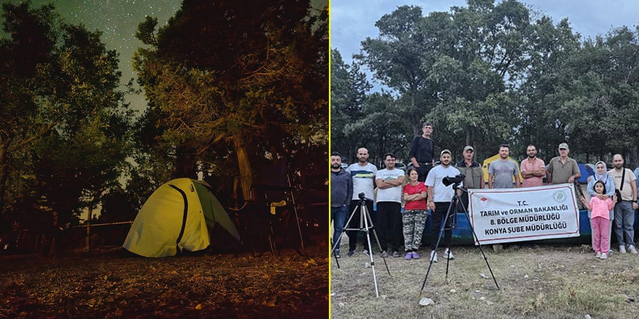 Beyşehir'de yıldız gözlem ve kamp etkinliği