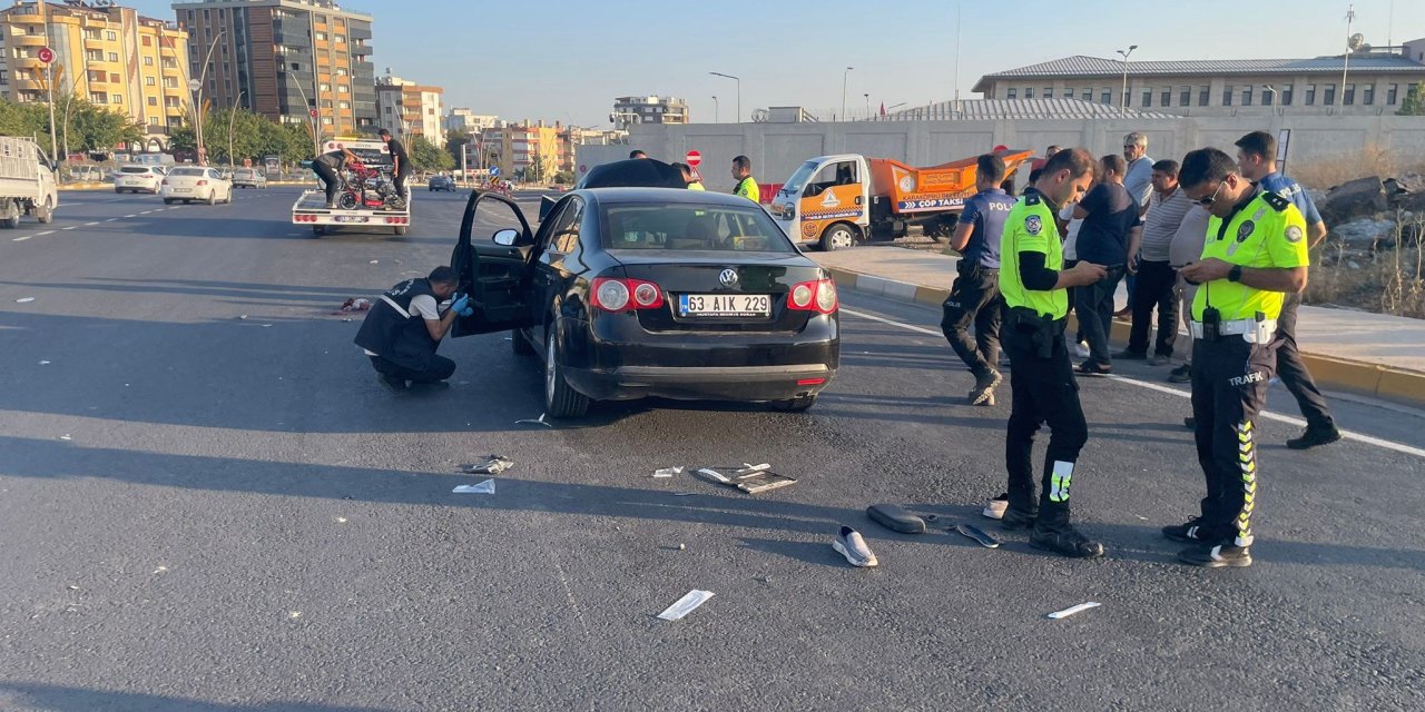 Şanlıurfa'da otomobil ile elektrikli bisiklet çarpıştı: 1 ölü, 1 yaralı