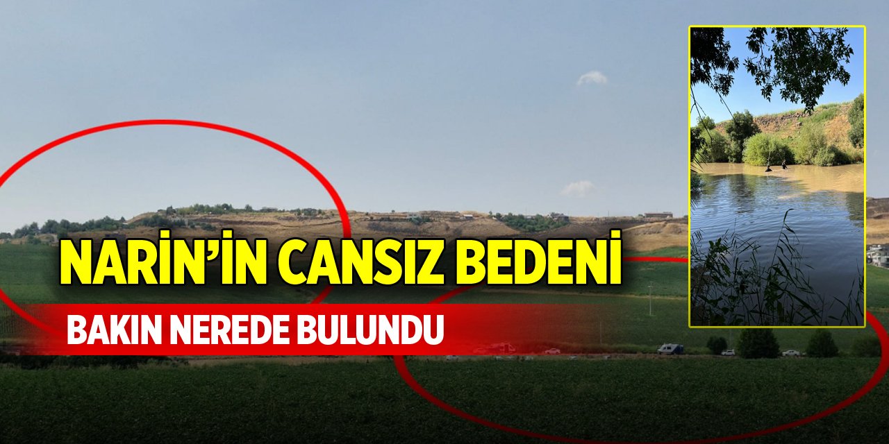 Narin’in cansız bedeni bakın nerede bulundu