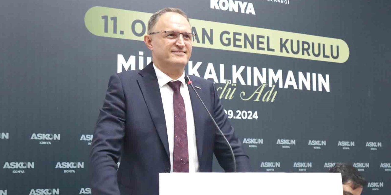 ASKON Konya'da Atilla Sinacı güven tazeledi