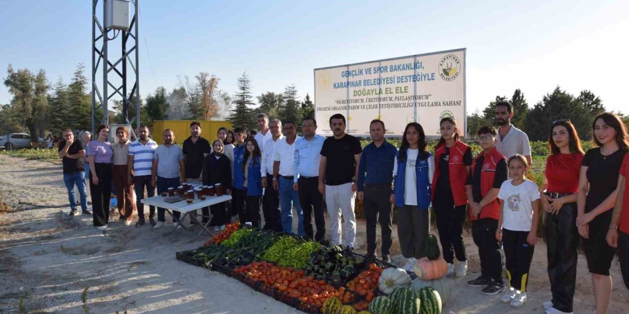 Karapınar’da "Doğayla El Ele Öğreniyorum, Üretiyorum, Paylaşıyorum" projesi sona erdi