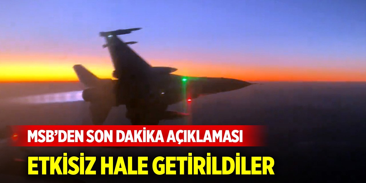 Son Dakika! Irak'ın kuzeyine hava harekatı... 19 terörist etkisiz hale getirildi