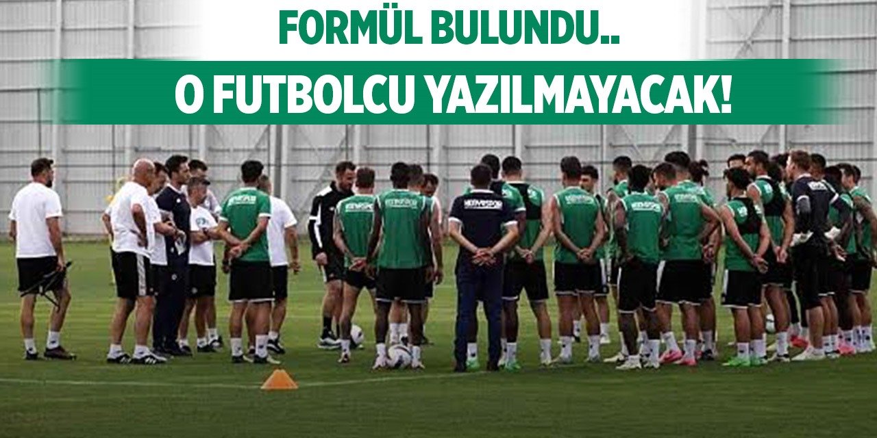 Konyaspor'da o sorun çözüme kavuştu!