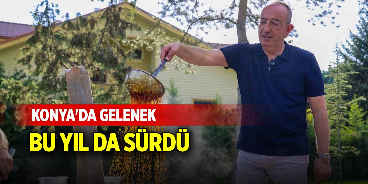 Konya'da gelenek bu yıl da sürdü