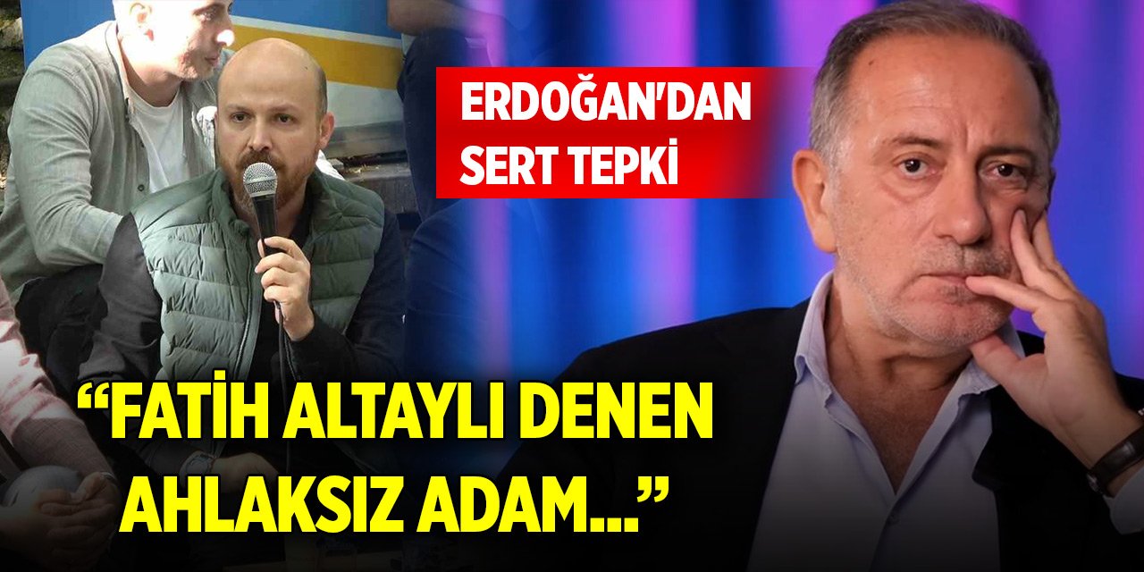 Erdoğan'dan sert tepki; Fatih Altaylı denen ahlaksız adam...