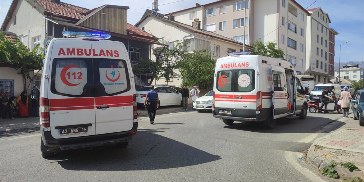 Konya Seydişehir’de trafik kazası : 2 yaralı