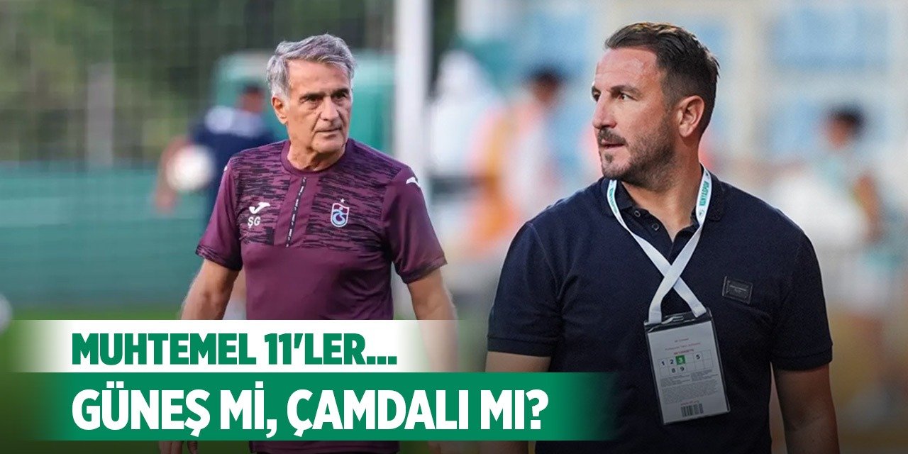 Trabzonspor-Konyaspor, Muhtemel 11'ler!