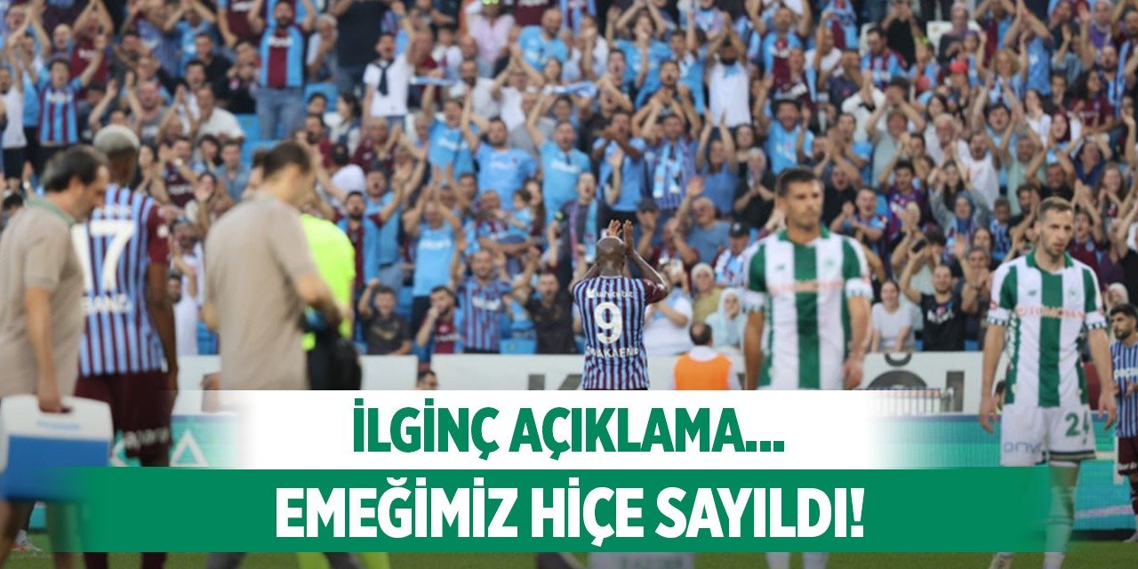 Konyaspor bu açıklamayla şaşırdı!