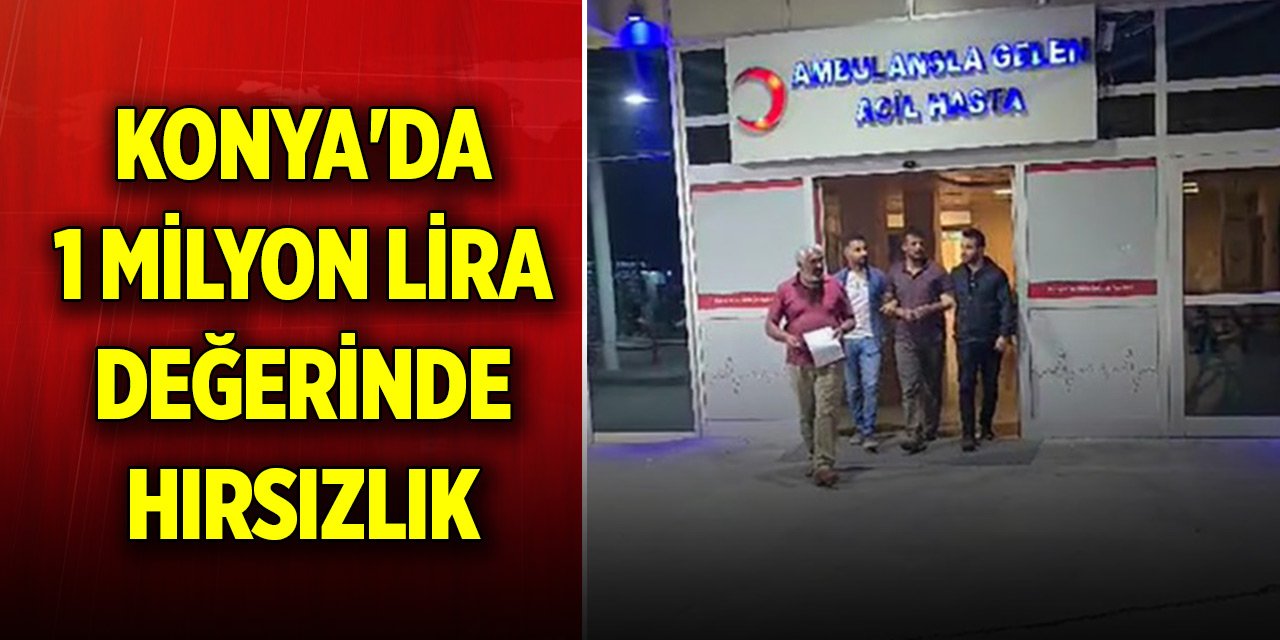 Konya'da 1 milyon lira değerinde hırsızlık yapan şahıs yakalandı