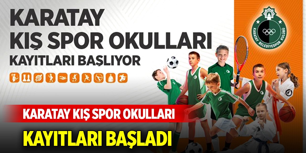 Karatay Kış Spor Okulları kayıtları başladı