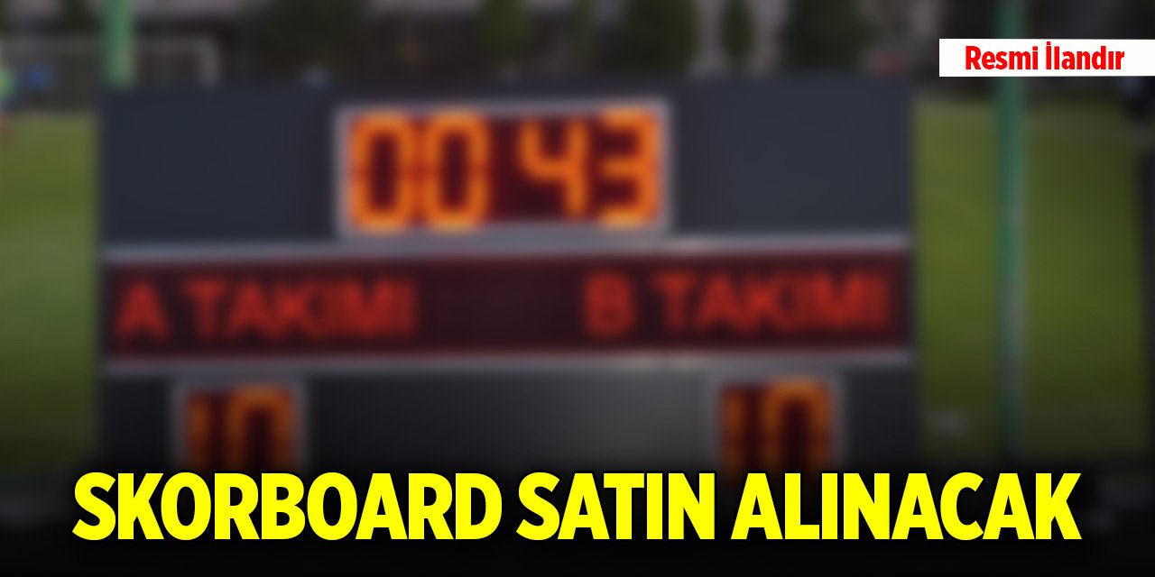 Skorboard satın alınacak