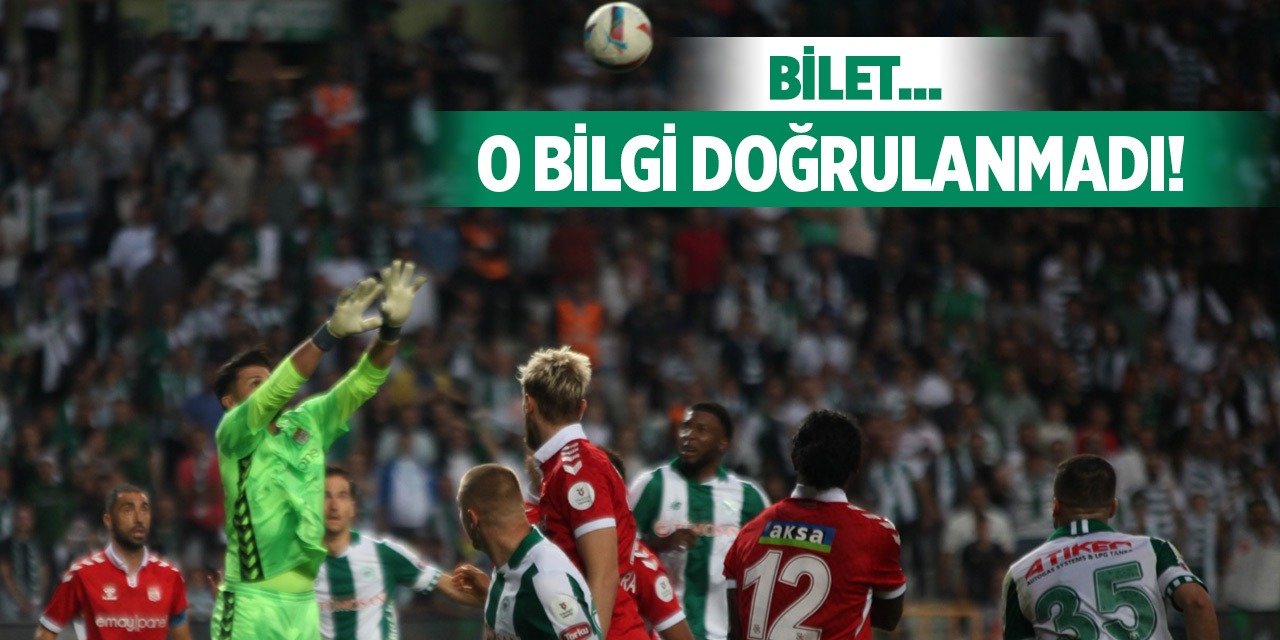 Konyaspor'da o bilgi doğrulanmadı