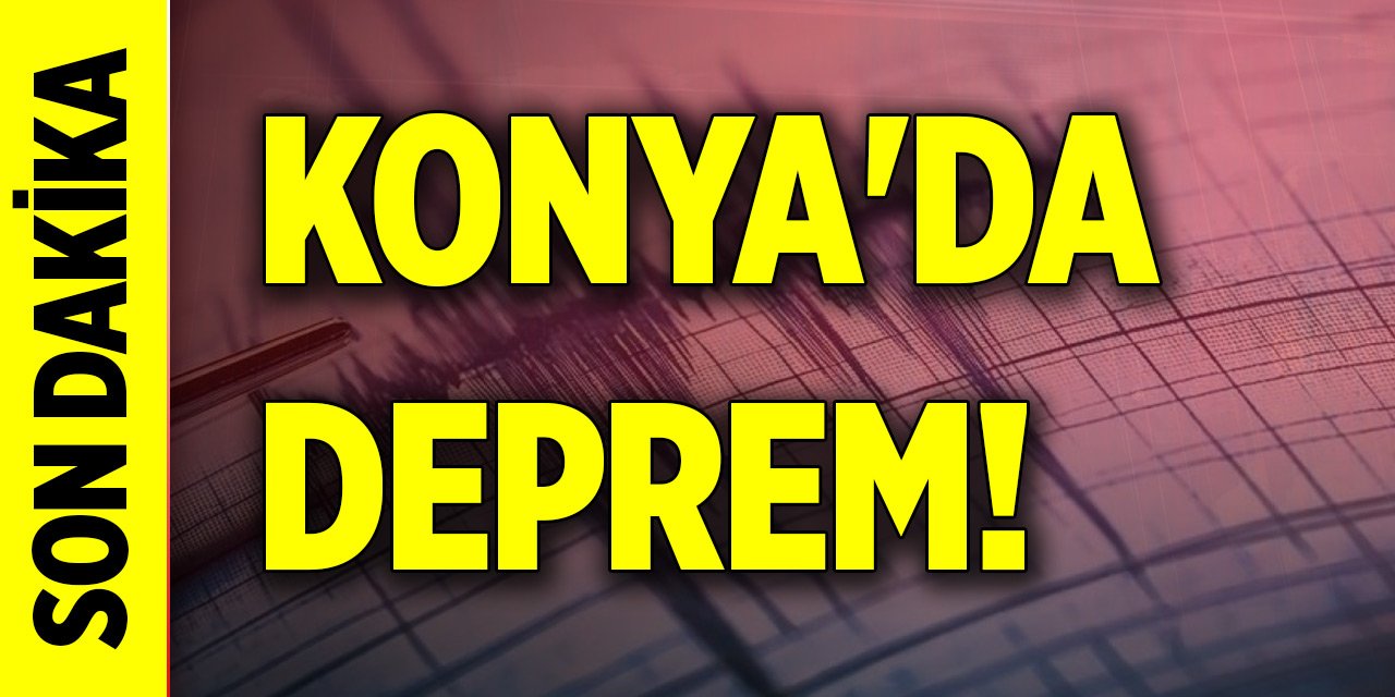 Son Dakika! Konya'da 3,9 büyüklüğünde deprem