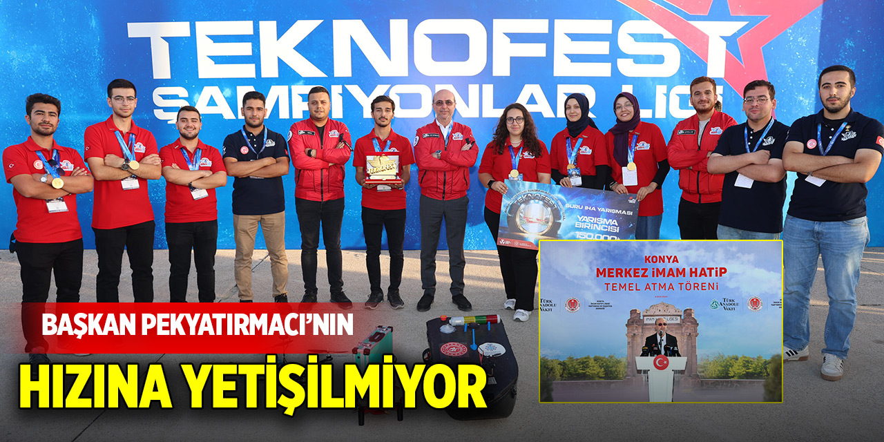 Başkan Pekyatırmacı'nın hızına yetişilmiyor