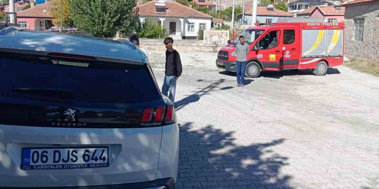 Konya’da ekipler uzun uğraşlar verdi ama sonunda kurtarıldı