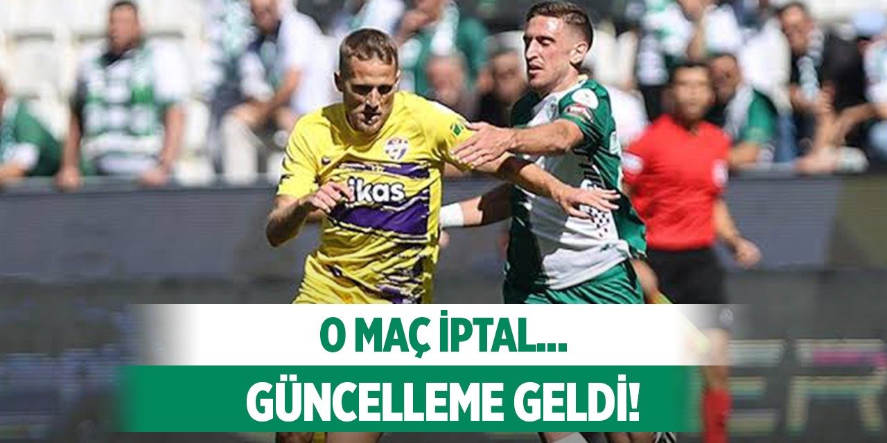 Konyaspor'un o maçı iptal edildi!