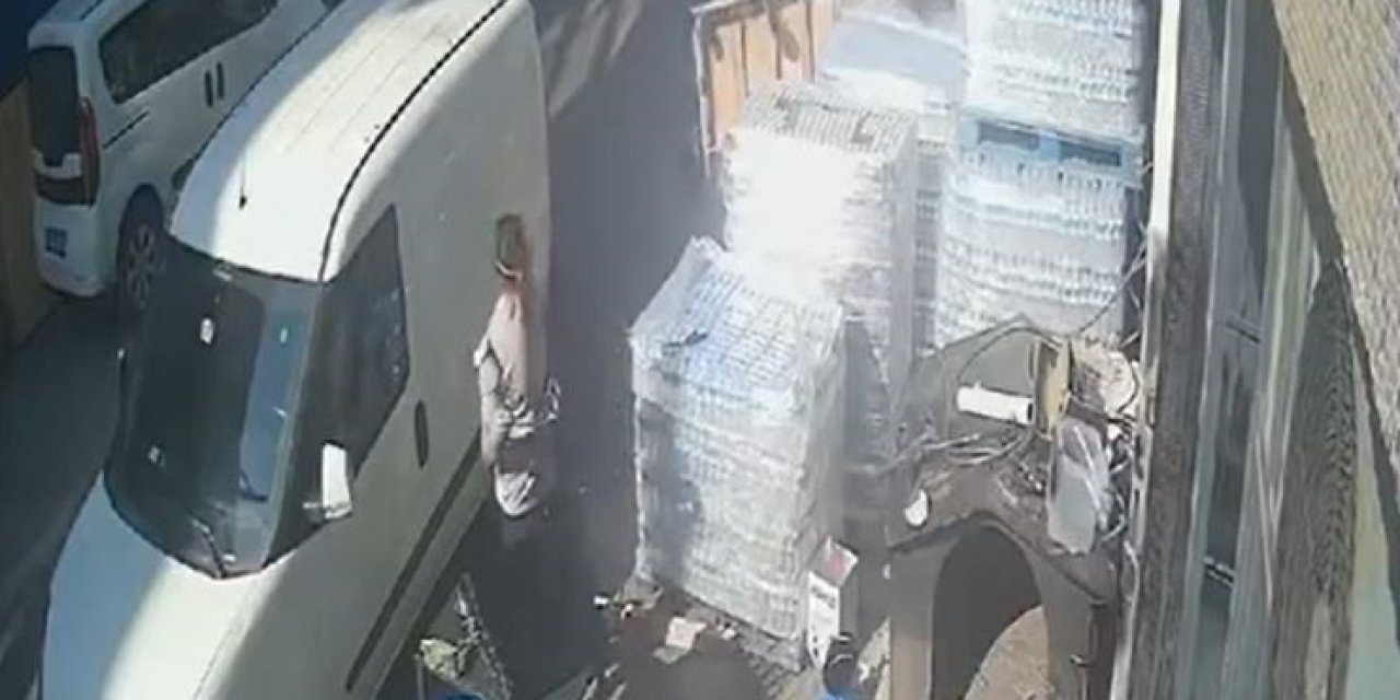 Ölümden 2 metreyle kurtuldu, yüzlerce kilo yere düştü