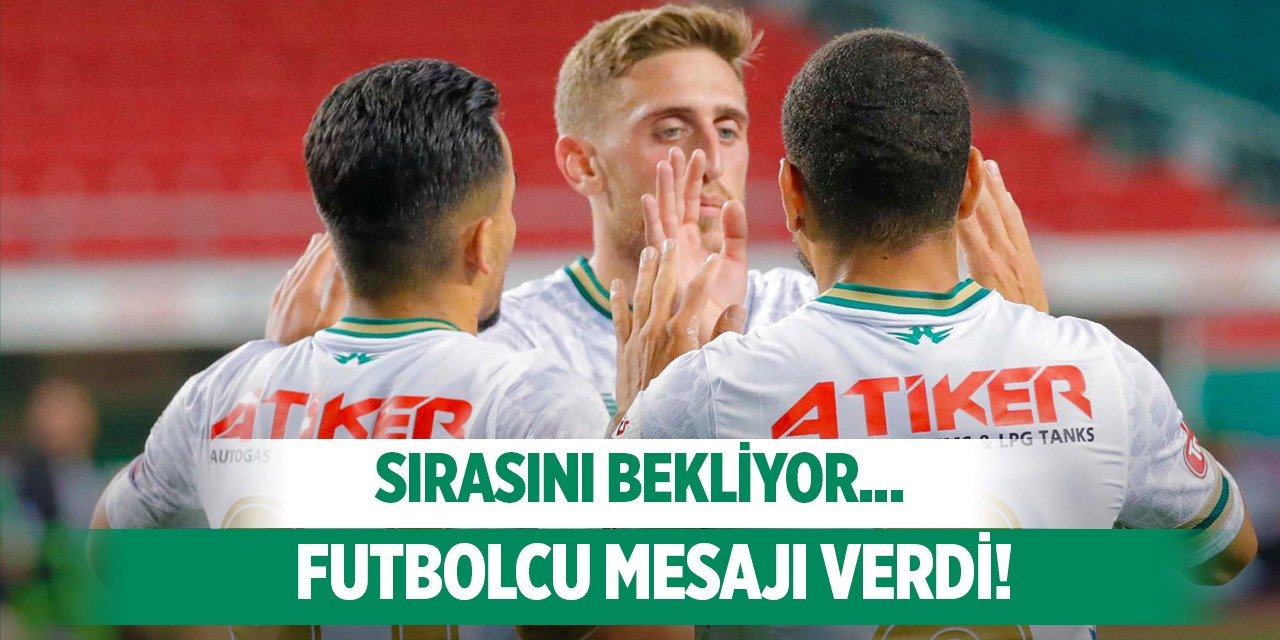 Konyaspor teknik heyetine mesaj!