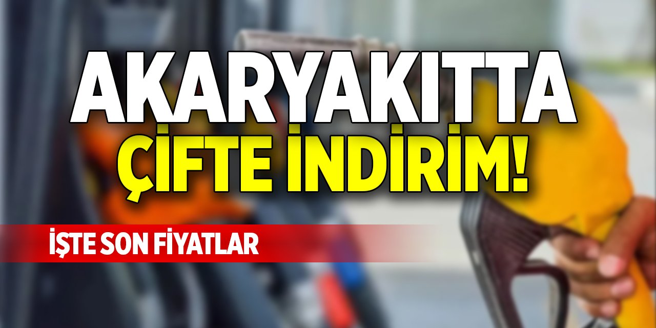 Akaryakıtta çifte indirim! İşte son fiyatlar