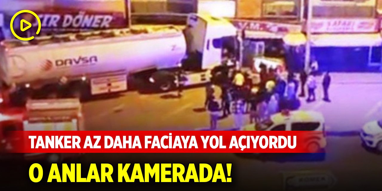 Konya'da akaryakıt tankeri faciaya yol açıyordu! O anlar kamerada