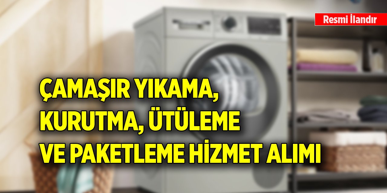 Çamaşır yıkama, kurutma, ütüleme ve paketleme hizmet alımı