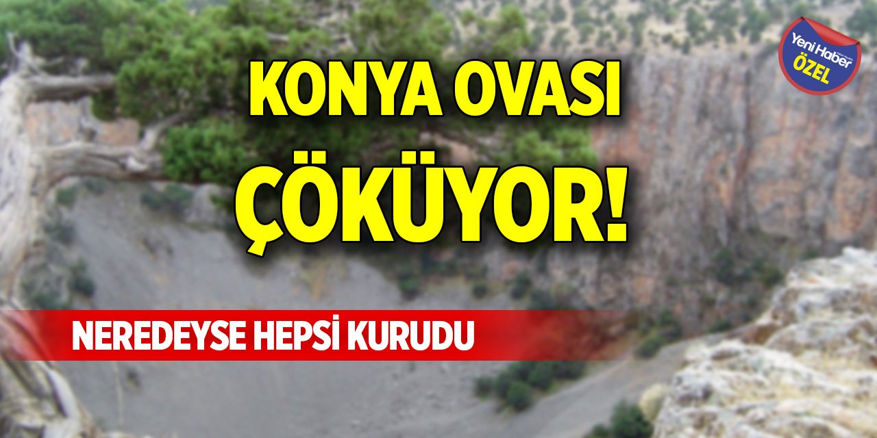 Konya Ovası çöküyor! Neredeyse hepsi kurudu