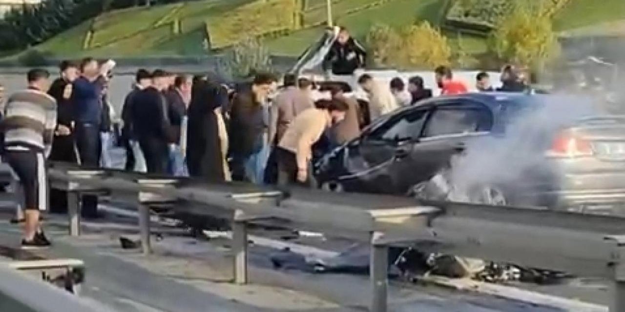 İstanbul'da TEM Otoyolu'nda zincirleme trafik kazası: 2 ölü, 4 yaralı