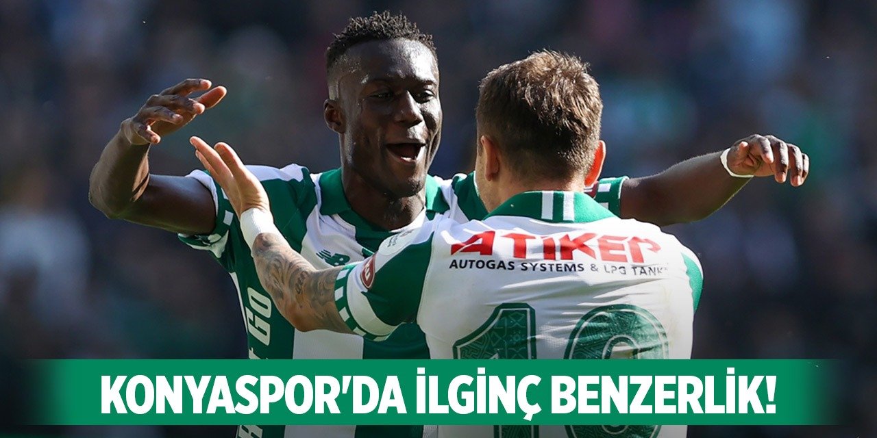 Konyaspor'da ilginç benzerlik!