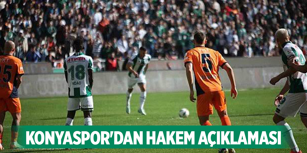 Konyaspor'dan hakem açıklaması